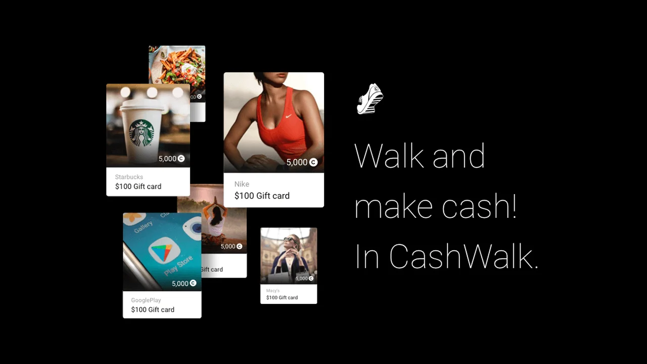 CashWalkの公式サイト画面