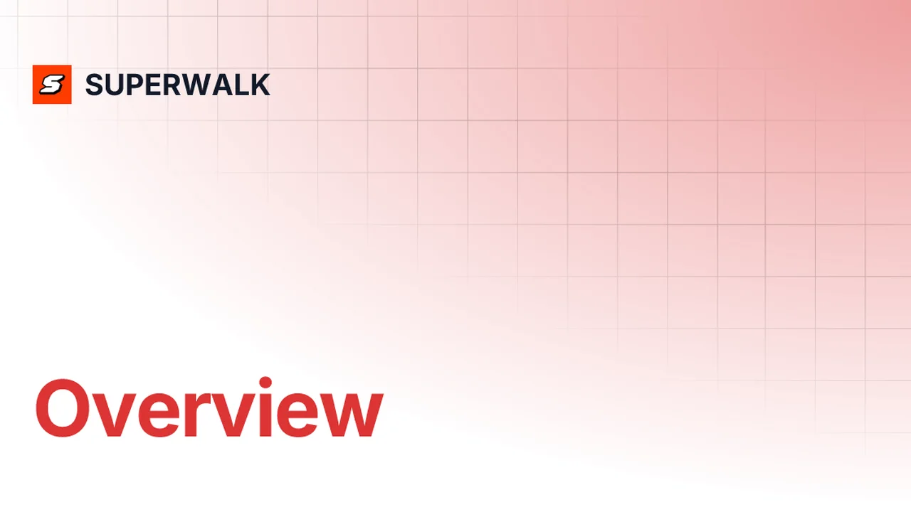 SuperWalkの公式サイト画面
